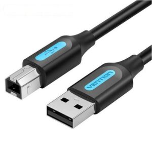 USB KABEL ZA PRINTER MUŠKI USB - B 2.0 NA USB - A VENTION A16 B500 5M, CRNA